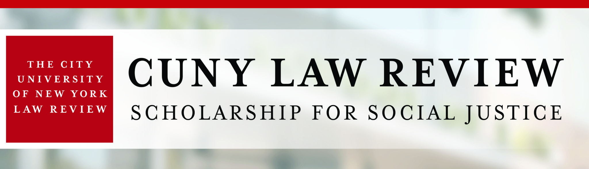 Submissions CUNY LAW REVIEWCUNY LAW REVIEW